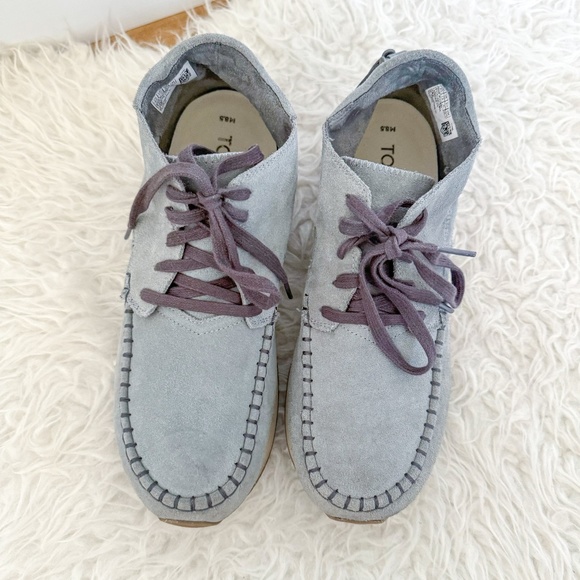 TOMS Balboa Men's Mid Suede Sneaker - Grey | Size 8.5 - Picture 8 of 9